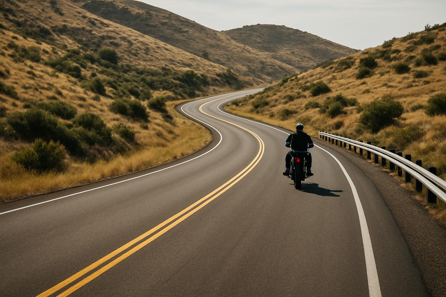 Motorcycle on Highway