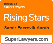 Sam Aarab has been selected as Rising Star by Super Lawyers for several years in a row, since 2023