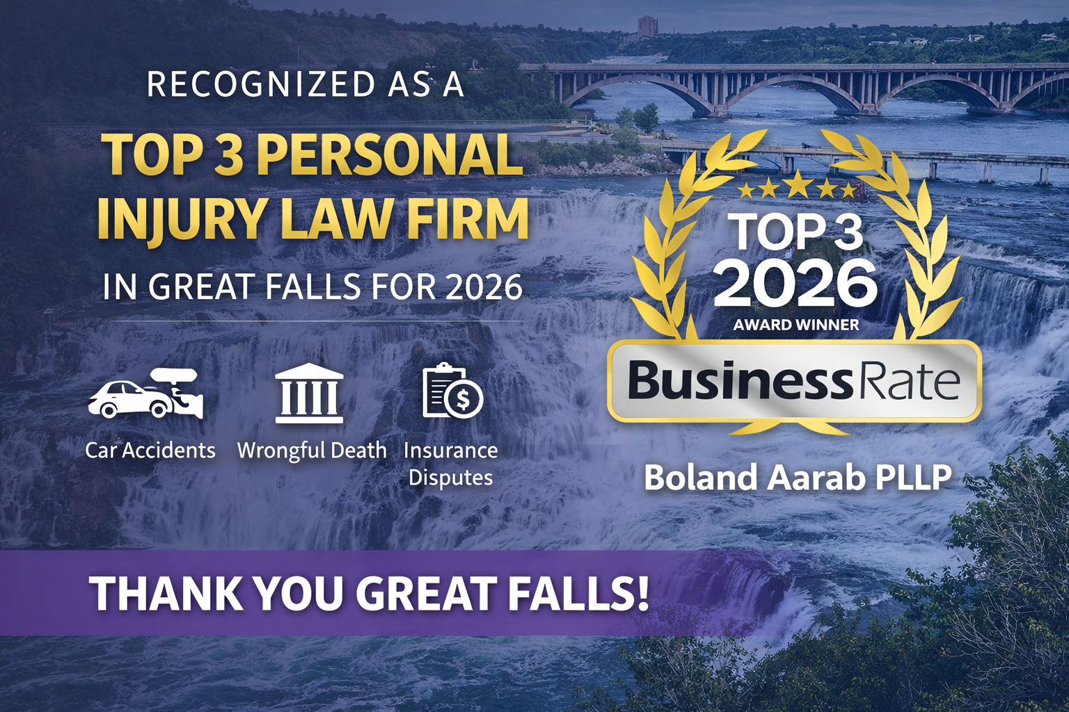 Great Falls Personal Injury Lawyers Ranked Top 3 for 2026